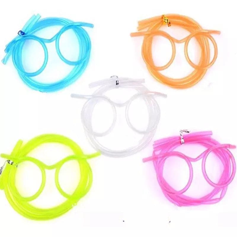 Funny Soft Flexible Straw Glasses, Plastic Drinking Straws, Crazy Fun Loop Straws, Unique Drinking Tube, Flexible Soft Drink Eyeglasses, Crazy Funky Drinking Tube For Party Supplies Funny Soft Flexible Straw Glasses, Plastic Drinking Straws, Crazy Fun Loop Straws, Unique Drinking Tube, Flexible Soft Drink Eyeglasses, Crazy Funky Drinking Tube For Party Supplies